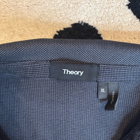 Theory Dark Grey Polo Shirt XL - Picture 2 of 5